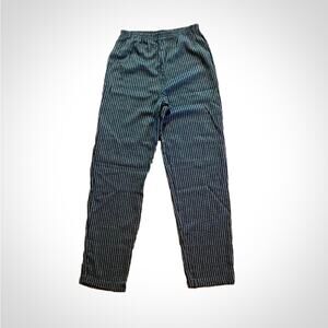 Kellwood Company Boho Slim Fit Striped Black Relaxed Pants Womens 4